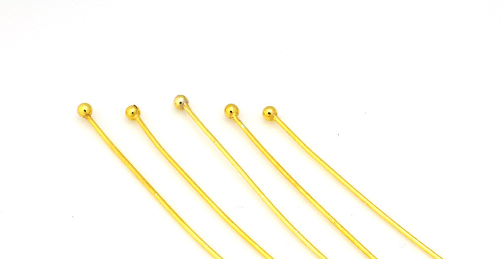 1box 20mm Boxed Gold Color Silver Color Flat Head Pins Beading Fixed  Connectors Accessories for Jewelry Making Diy Handmade