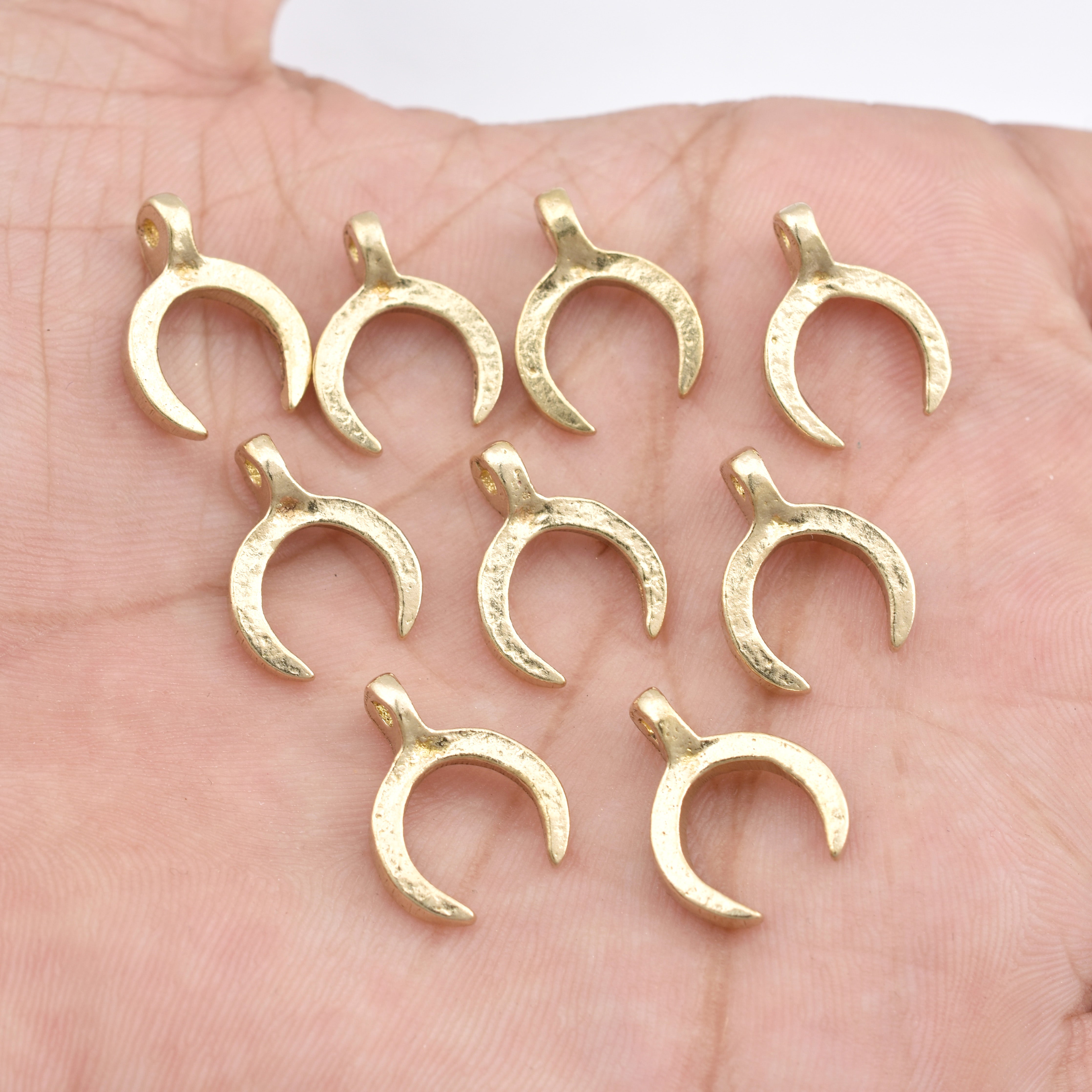 Bohemian Earrings Set, Brass Charms, Raw Brass Earring Findings