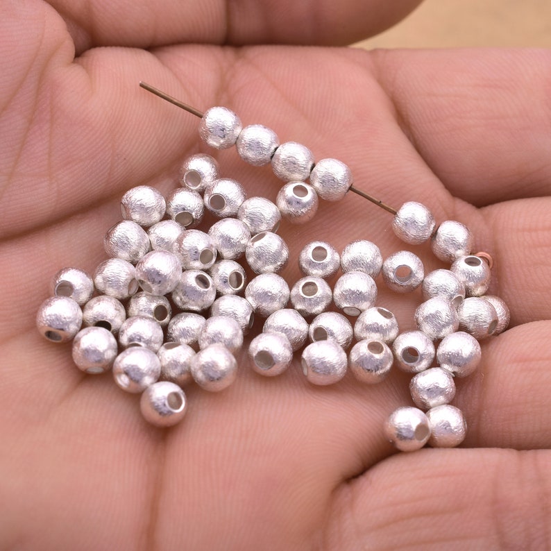 Silver Spacer Beads, Silver Beads, Sterling Silver Bead