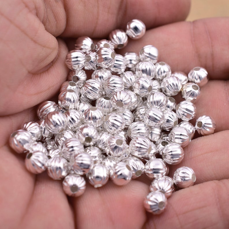 100 - Silver-Plated 2.5mm Round Metal Beads