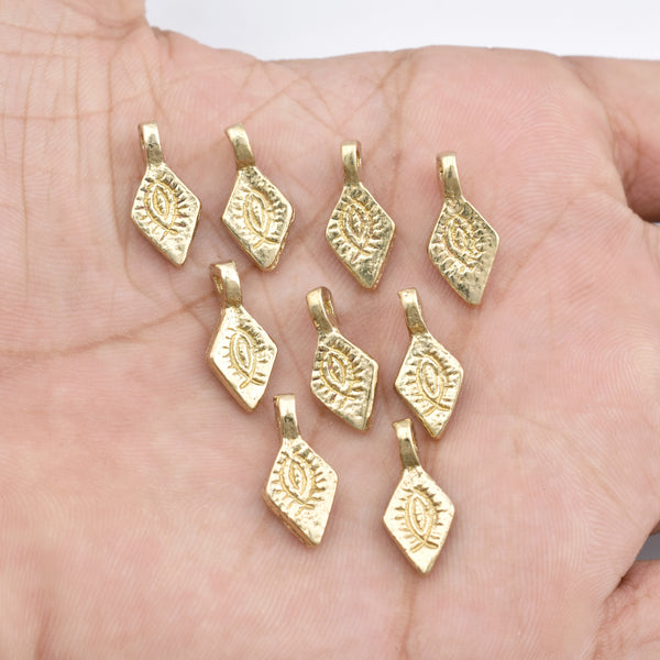 2 Branch Leaf Charms Connector Gold Plated Charms DIY Charms (32x17mm) G34067