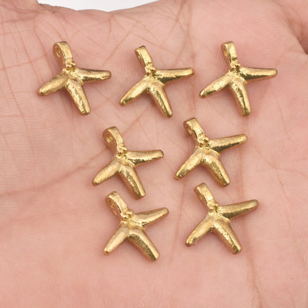 Raw Brass Tribal Geometric Boho Ethnic Charms