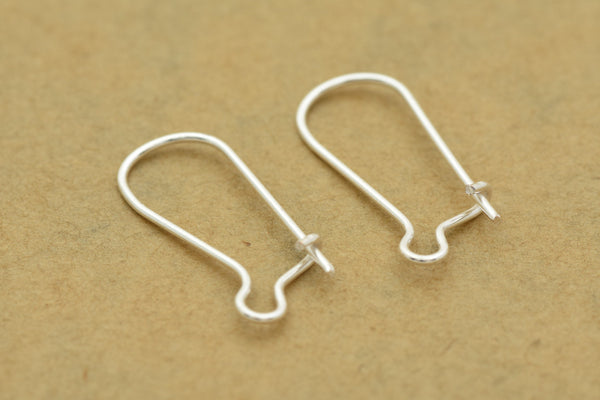 Silver Kidney Ear Wire Ear Hooks Parts For Earring Makings