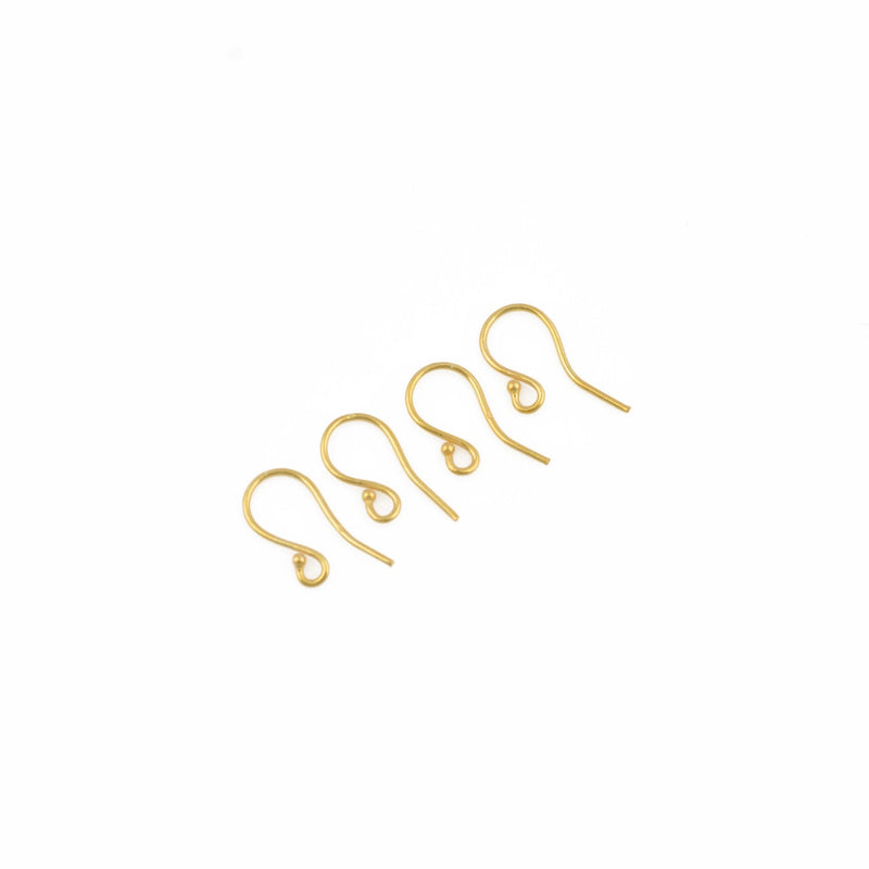 Gold Ear Wire Earring Parts For Earring Makings